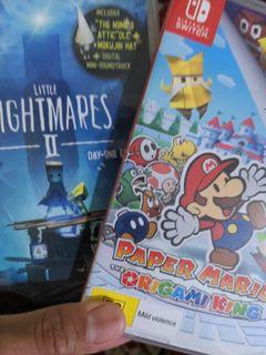little nightmares 2 and Paper Mario