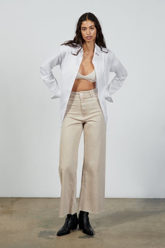 ZARA 2021 JEANS ZW THE MARINE STRAIGHT, Fesyen Wanita, Pakaian Wanita,  Bawahan di Carousell
