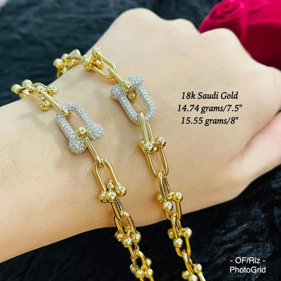 18k bracelet on sale saudi gold