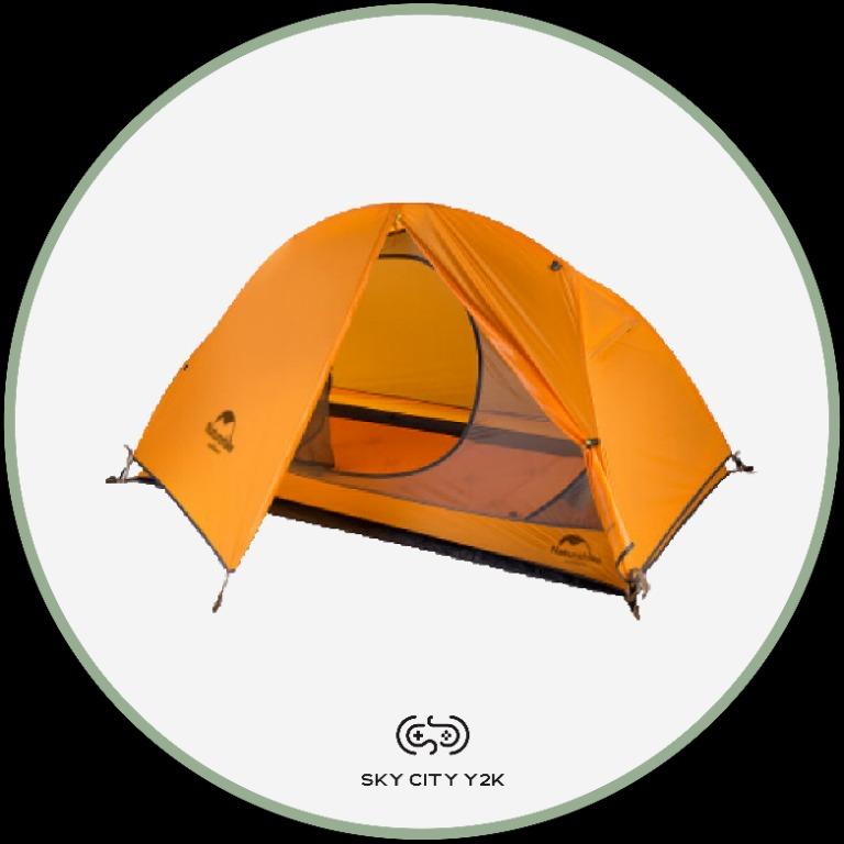 ネイチャーハイク Cycling Backpack Tent オレンジスカート - アウトドア