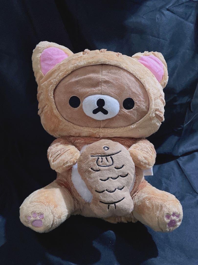 特別版Rilakkuma 鬆弛熊魚（加錢轉）畢業公仔好大隻（後面拉鍊可以拉 