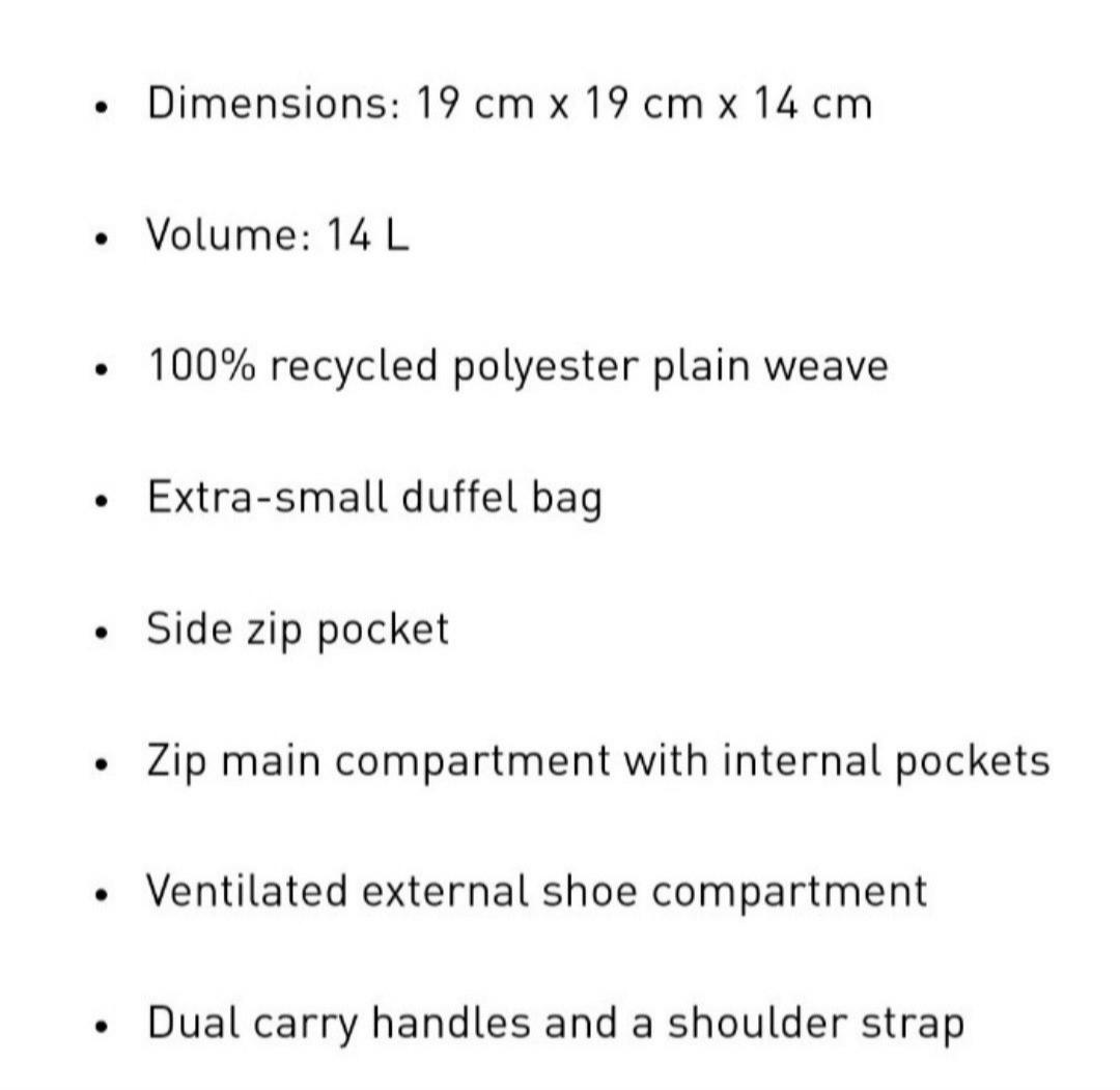 Adidas 4ATHLTS duffel bag XS, Men's Fashion, Bags, Sling Bags on Carousell