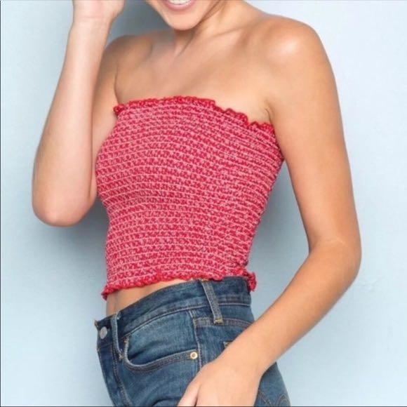 Brandy Melville Tube Top (Striped), Women's Fashion, Tops, Others Tops on  Carousell