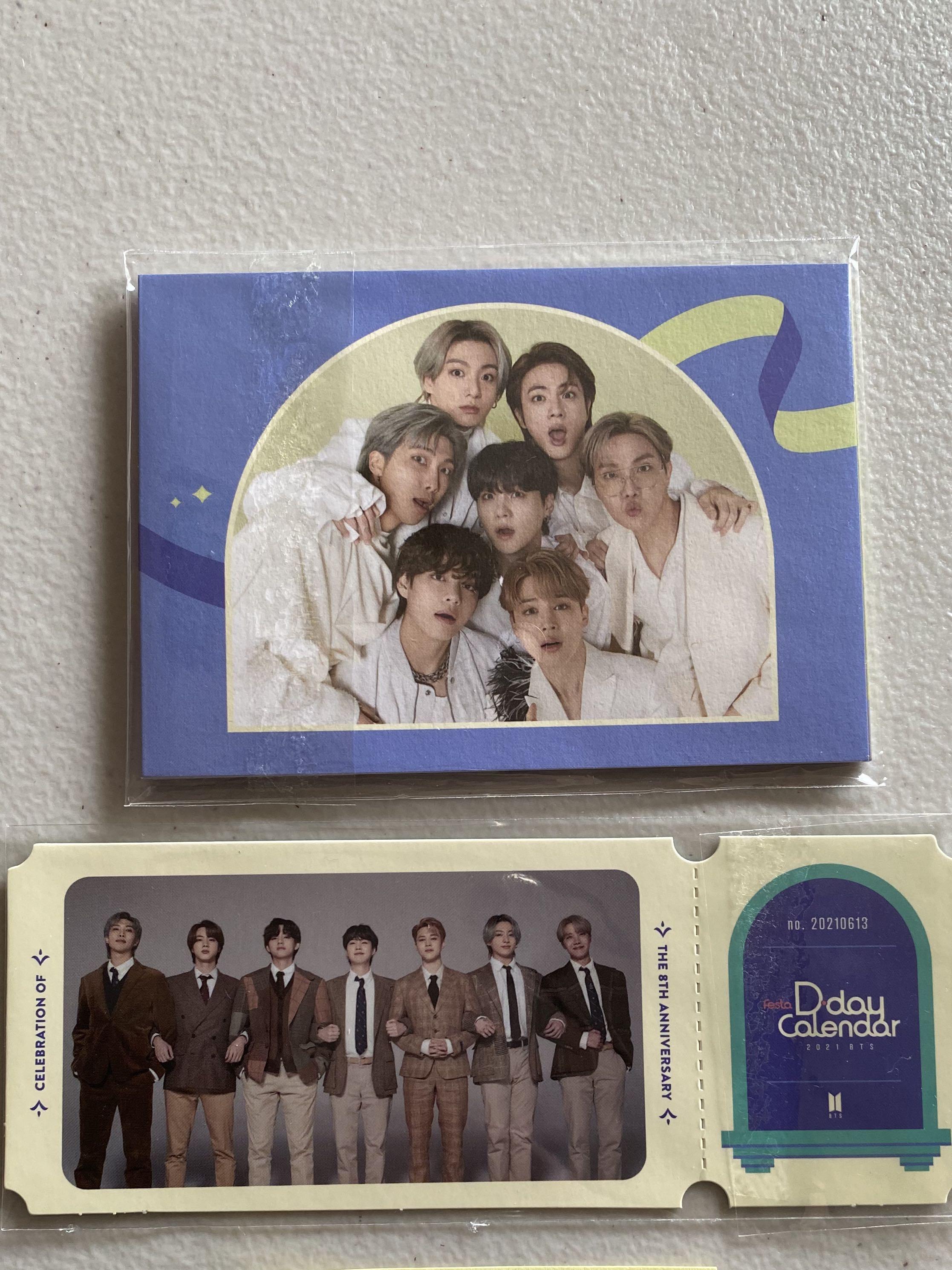 BTS Bundle Festa Dday Calendar 2021 Ticket + Accordion Set, Hobbies