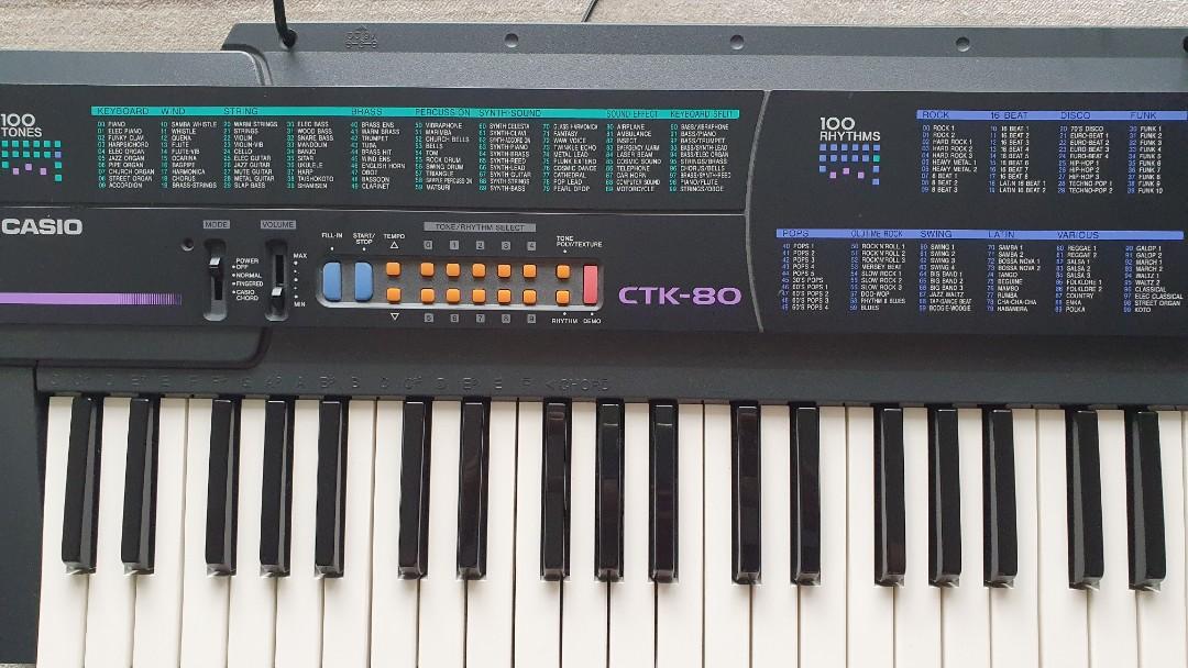 CASIO keyboard CTK 80 Hobbies Toys Music Media Musical