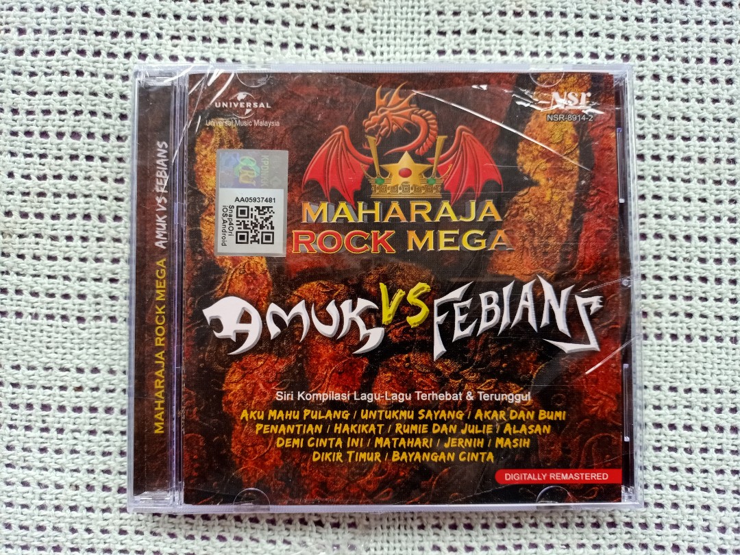 Cd Amuk Vs Febians Maharaja Rock Mega Music Media Cd S Dvd S Other Media On Carousell