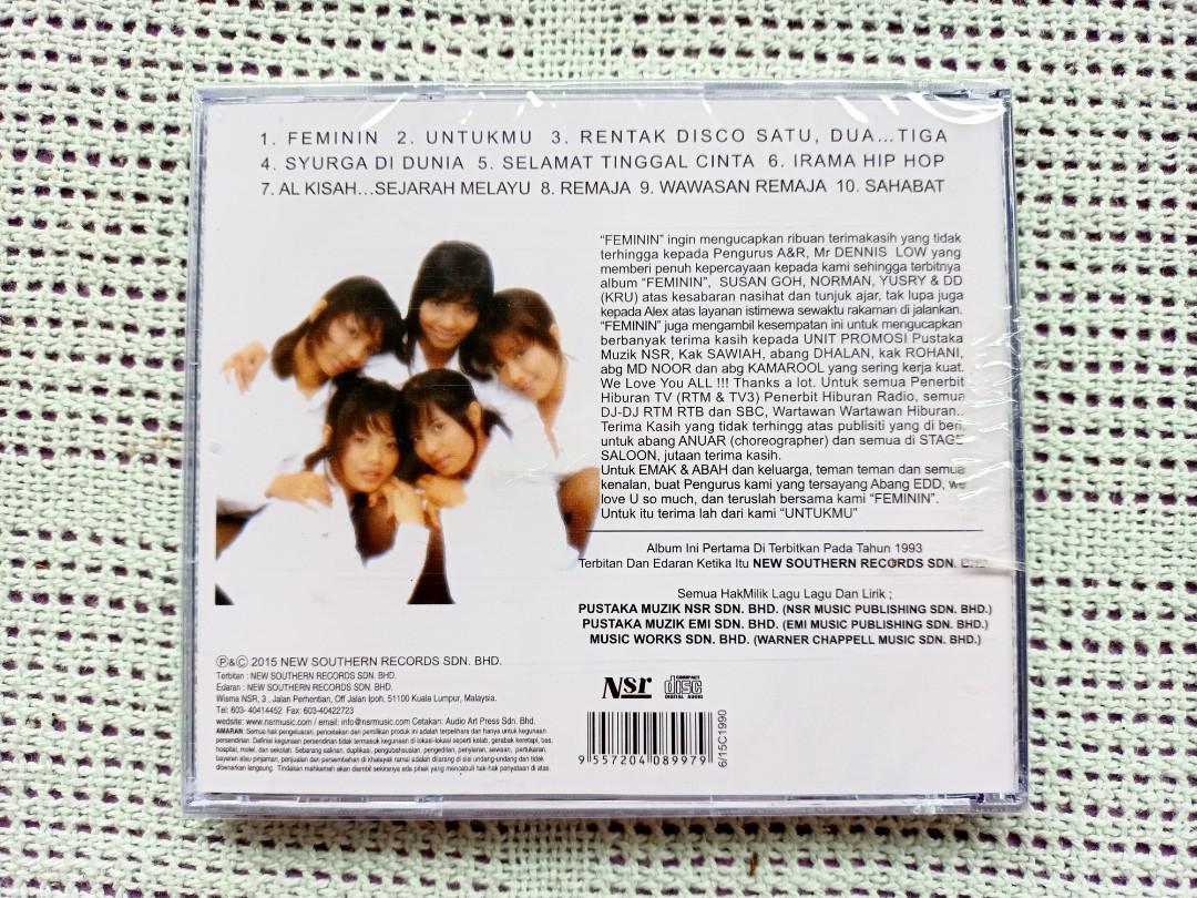 Cd Feminin Untukmu Music Media Cd S Dvd S Other Media On Carousell