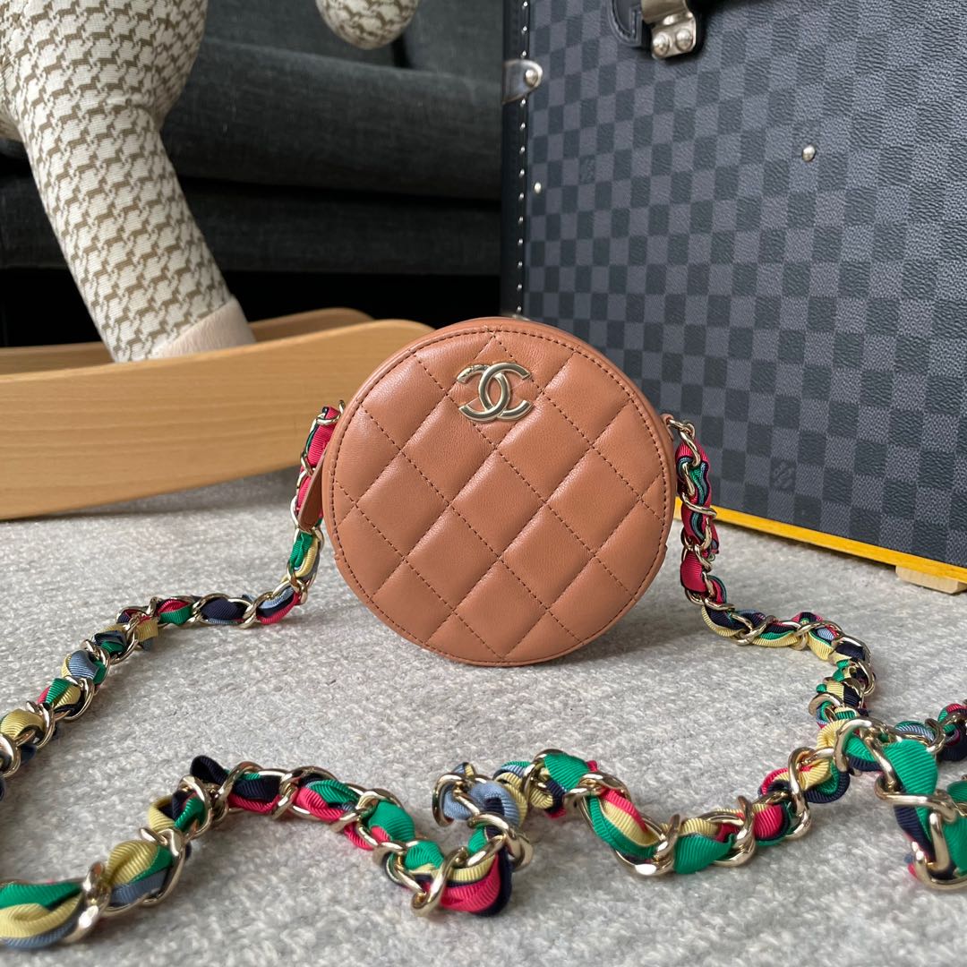 Chanel Round Sling, Luxury, Bags & Wallets on Carousell