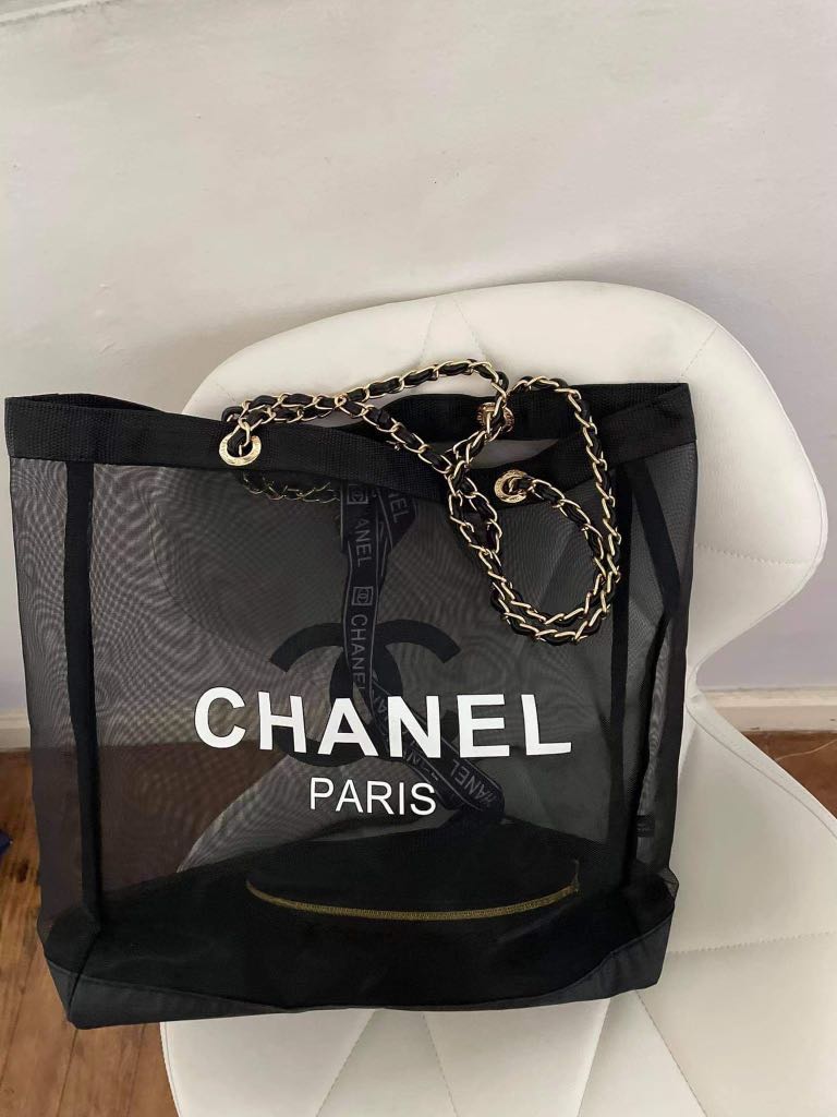 chanel see through bag