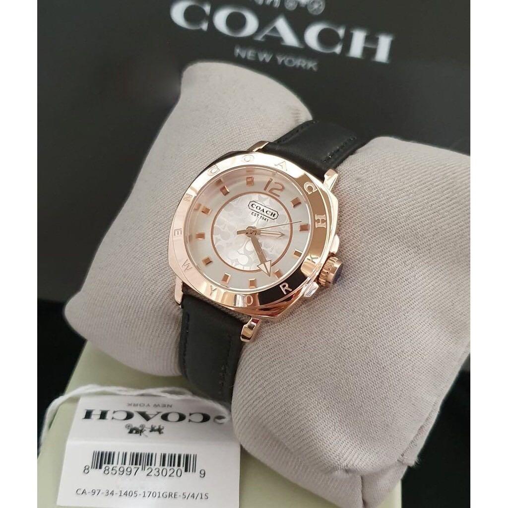 Coach delancey hotsell watch leather