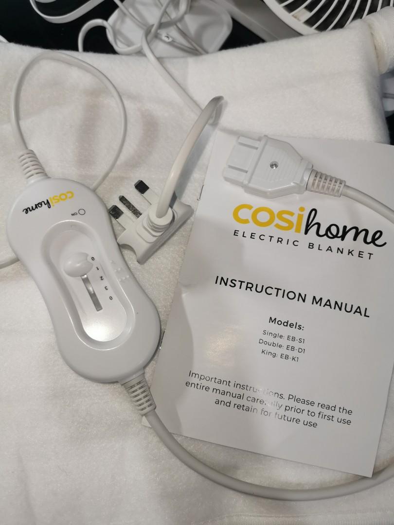 FREE DELIVERY Cosihome cosi home Electric Heated Throw Blanket with Digital Remote Timer and Heat Settings Machine Washable single blanket single bedding sheet heated Furniture Home Living Bedding Tow...
