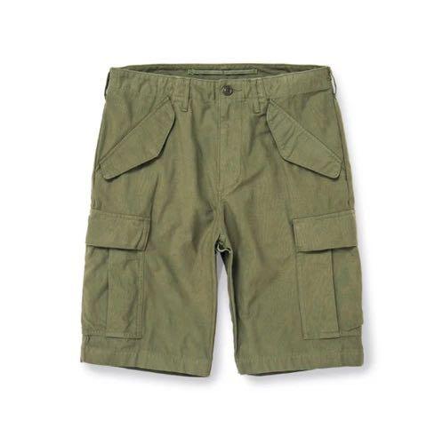 DESCENDANT DWU SATIN SHORTS OLIVE 1 S - パンツ