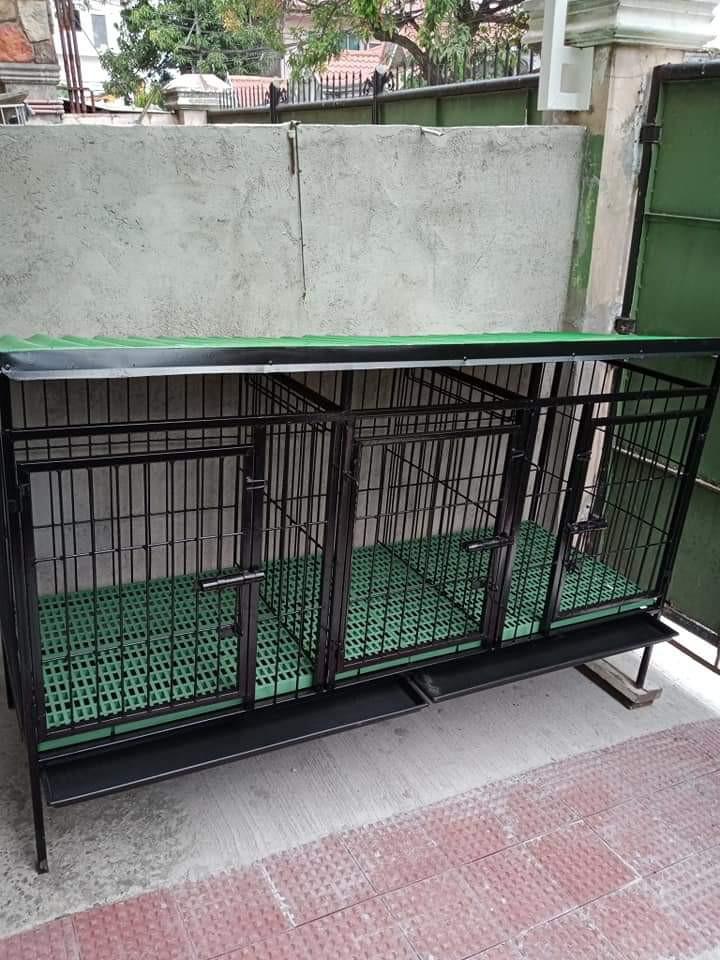 Steel matting deals dog cage