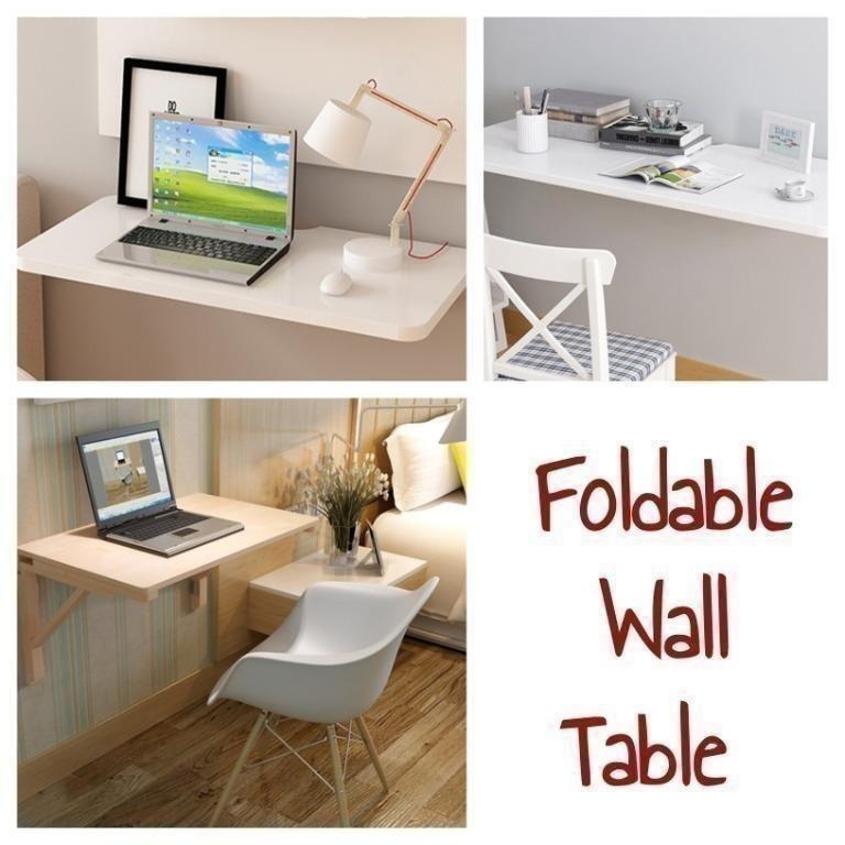 Foldable Wall Table, Furniture & Home Living, Furniture, Tables & Sets