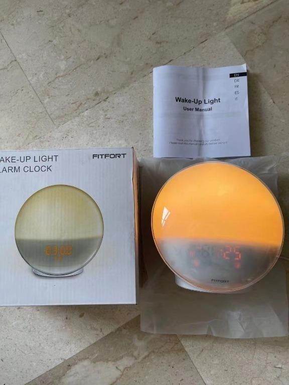 Free Shipping Fitfort wake up light with alarm and radio, TV & Home