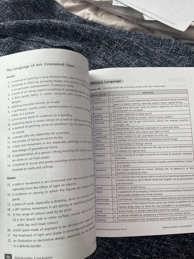 gce o level distinction in english vocabulary exercises, Hobbies & Toys ...