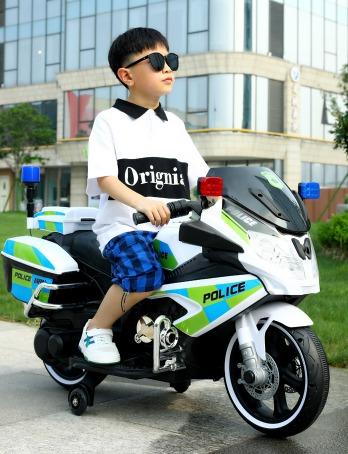 GIANT Traffic Police Bike battery operated electric ride on bike ride on car for kid children toddler Babies Kids Infant Playtime on Carousell