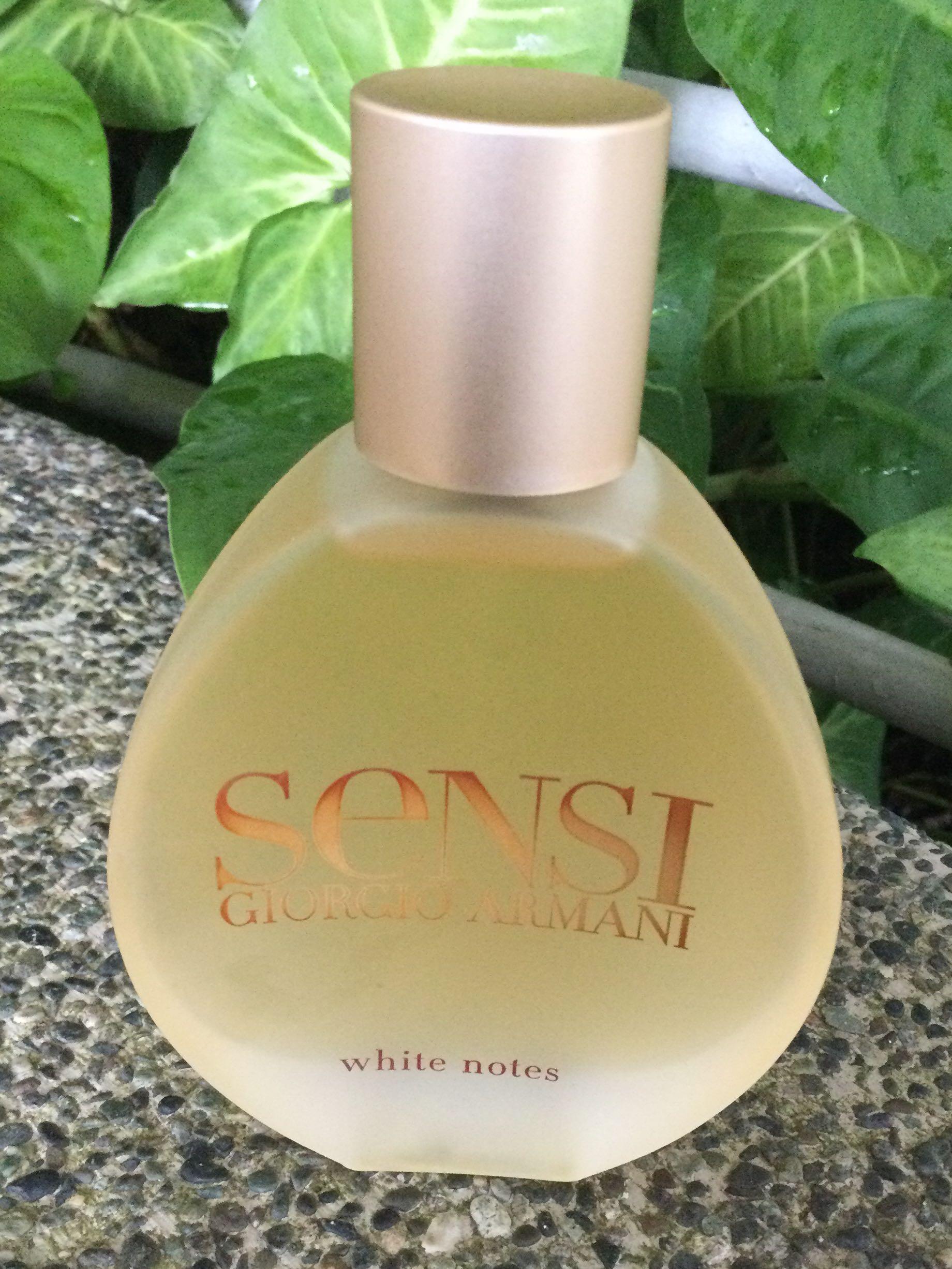 armani sensi white notes