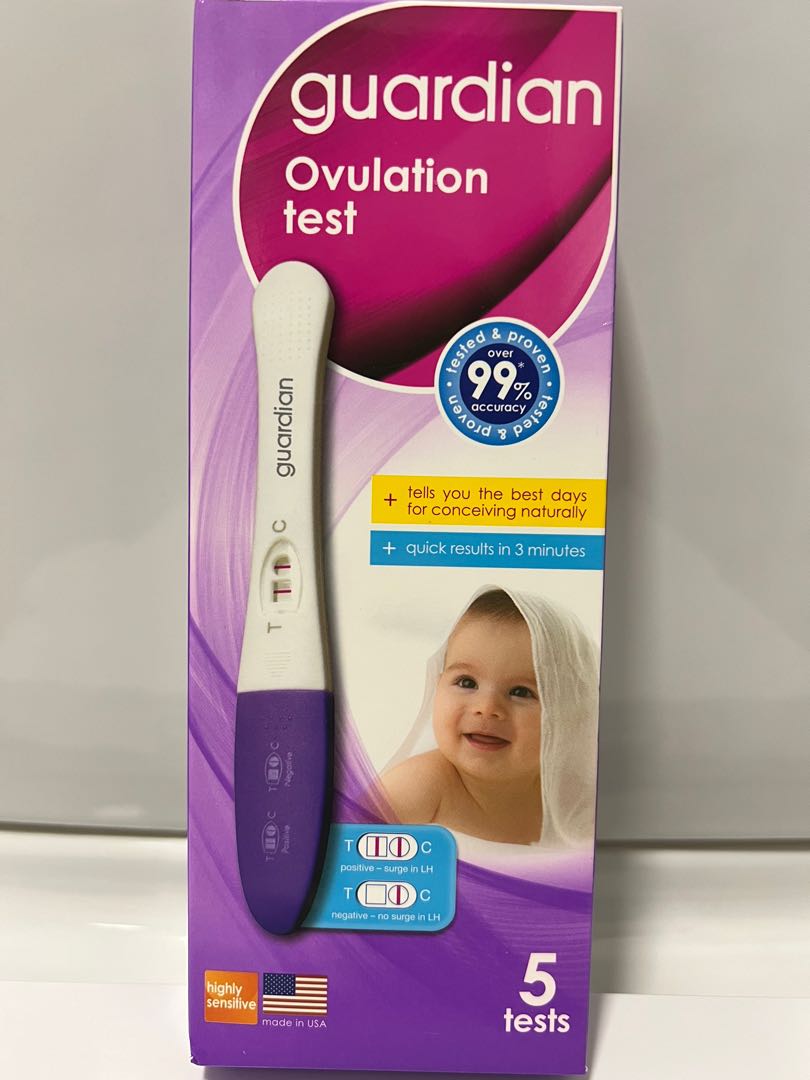 Guardian ovulation test kit (5 pieces in a box), Health & Nutrition