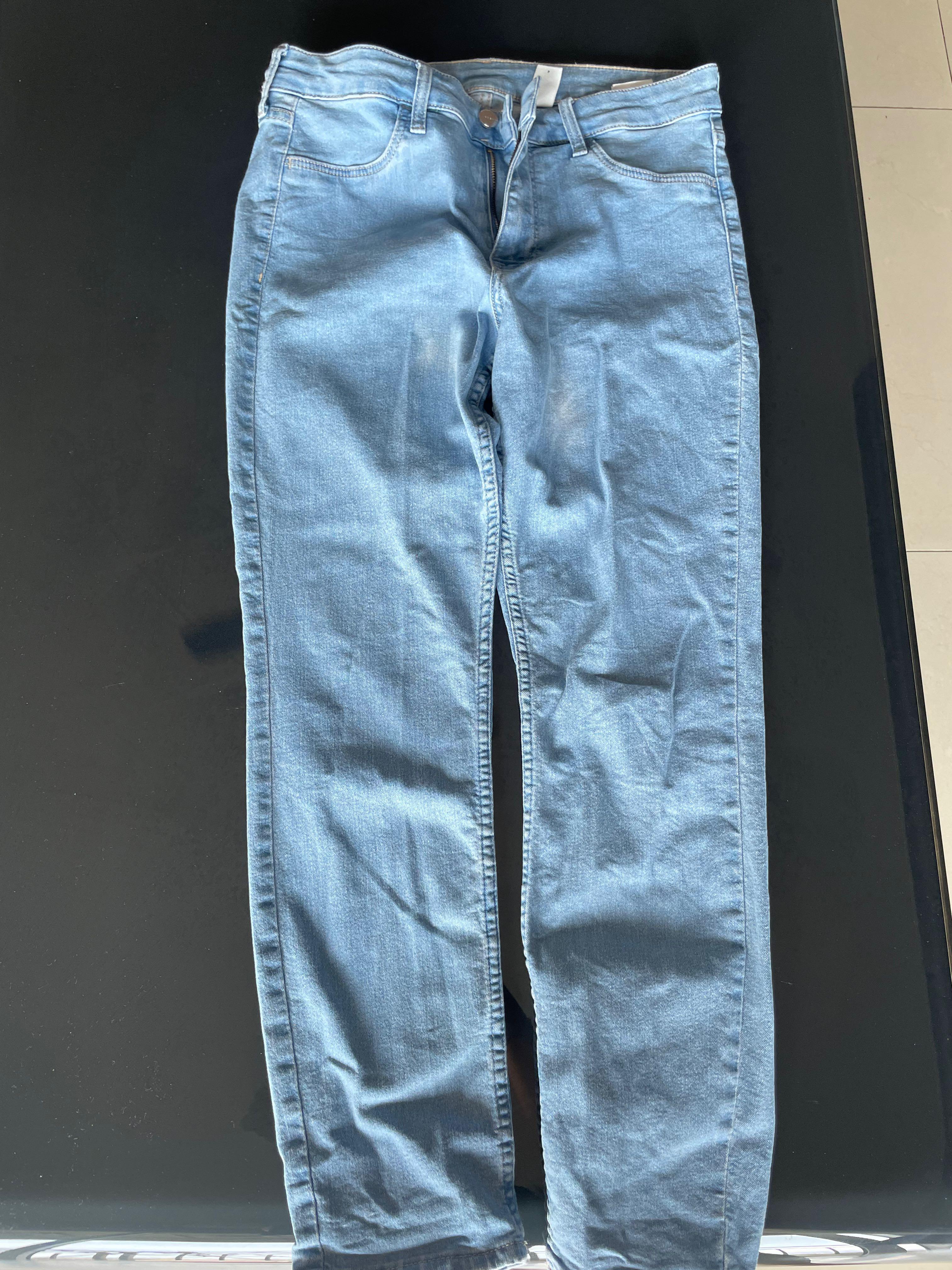 H&m light blue skinny jeans clearance