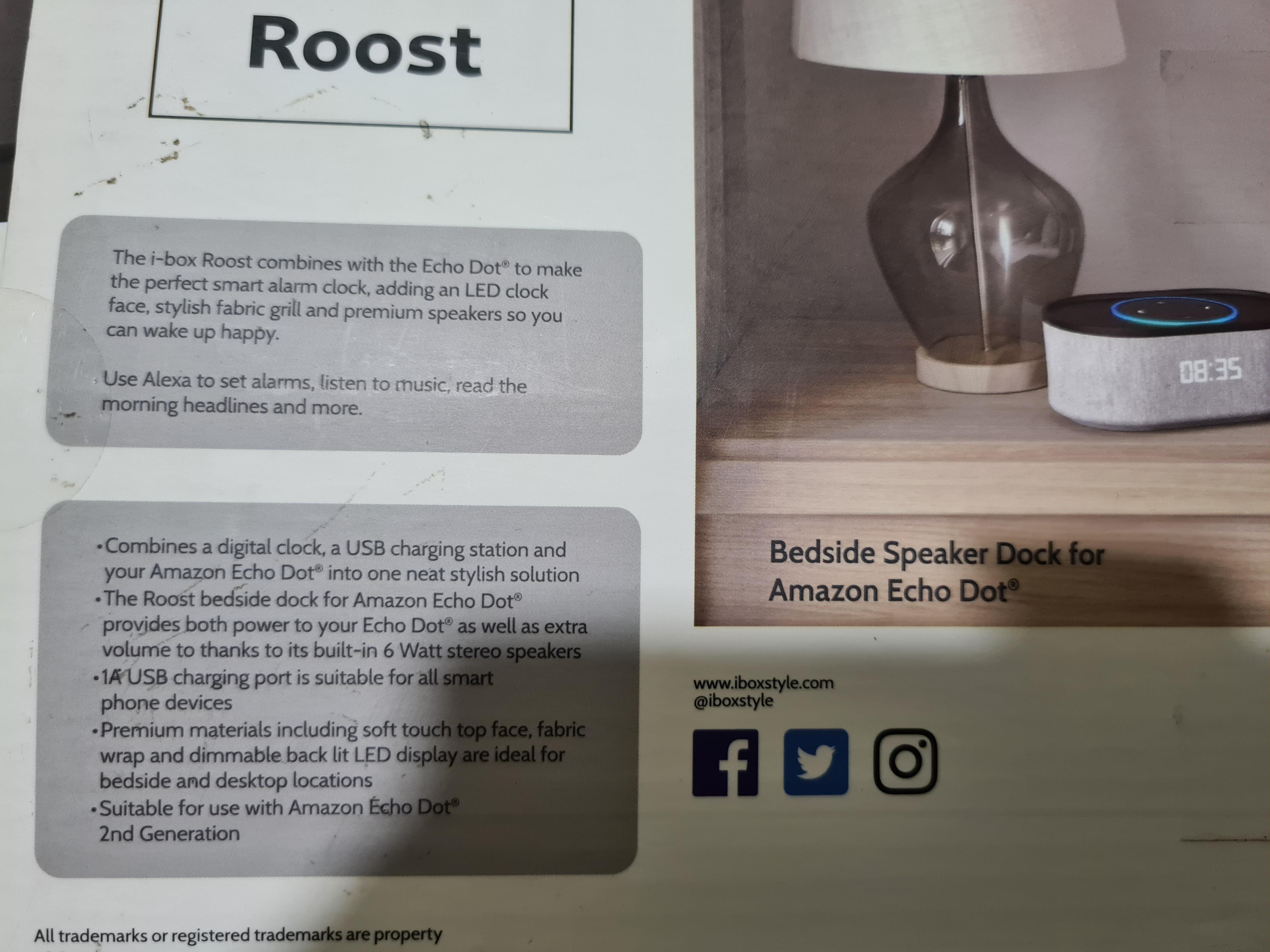 Ibox roost bedside speaker 2025