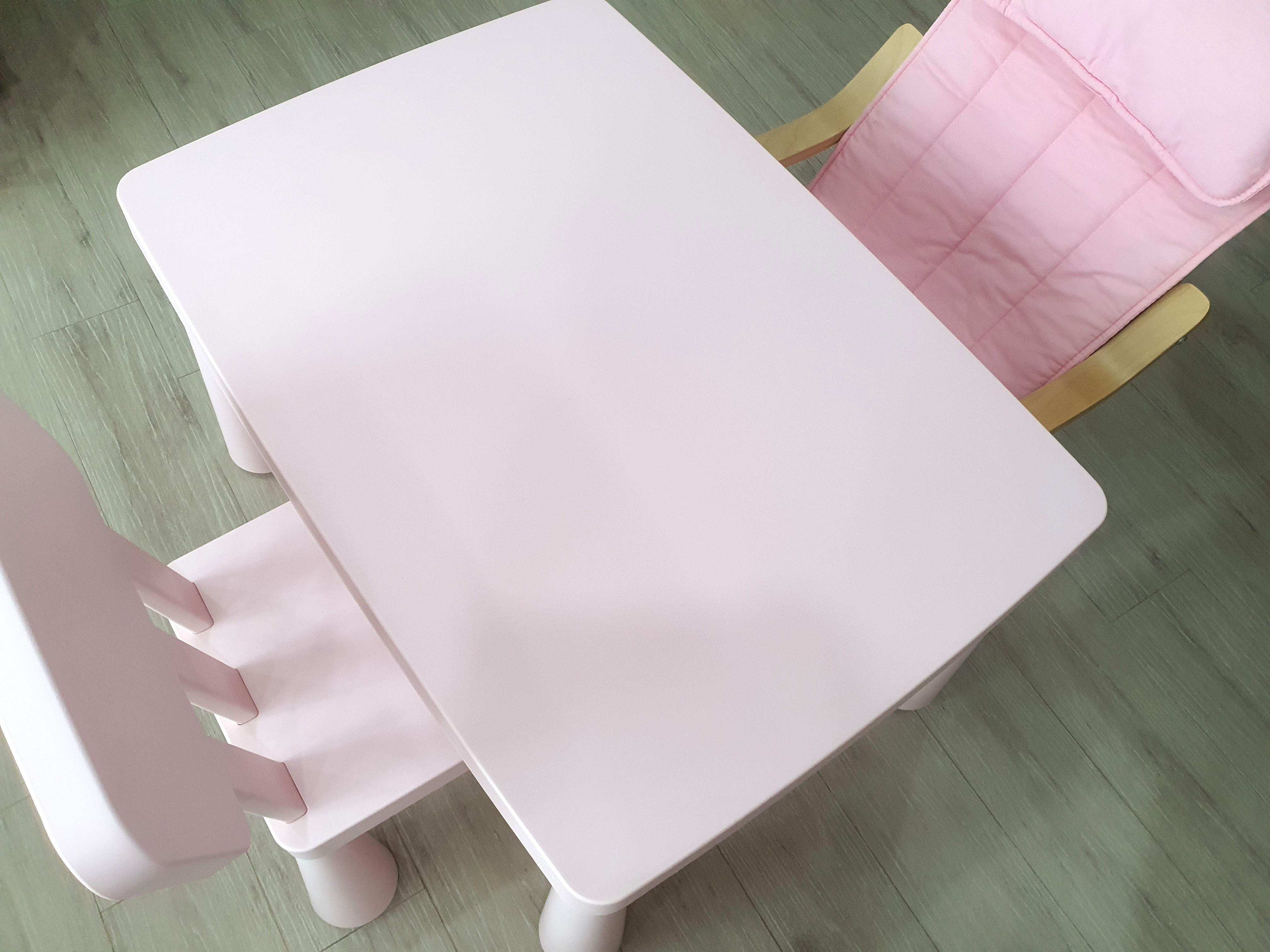 Ikea baby pink kids table & chairs set, Babies & Kids, Baby Nursery