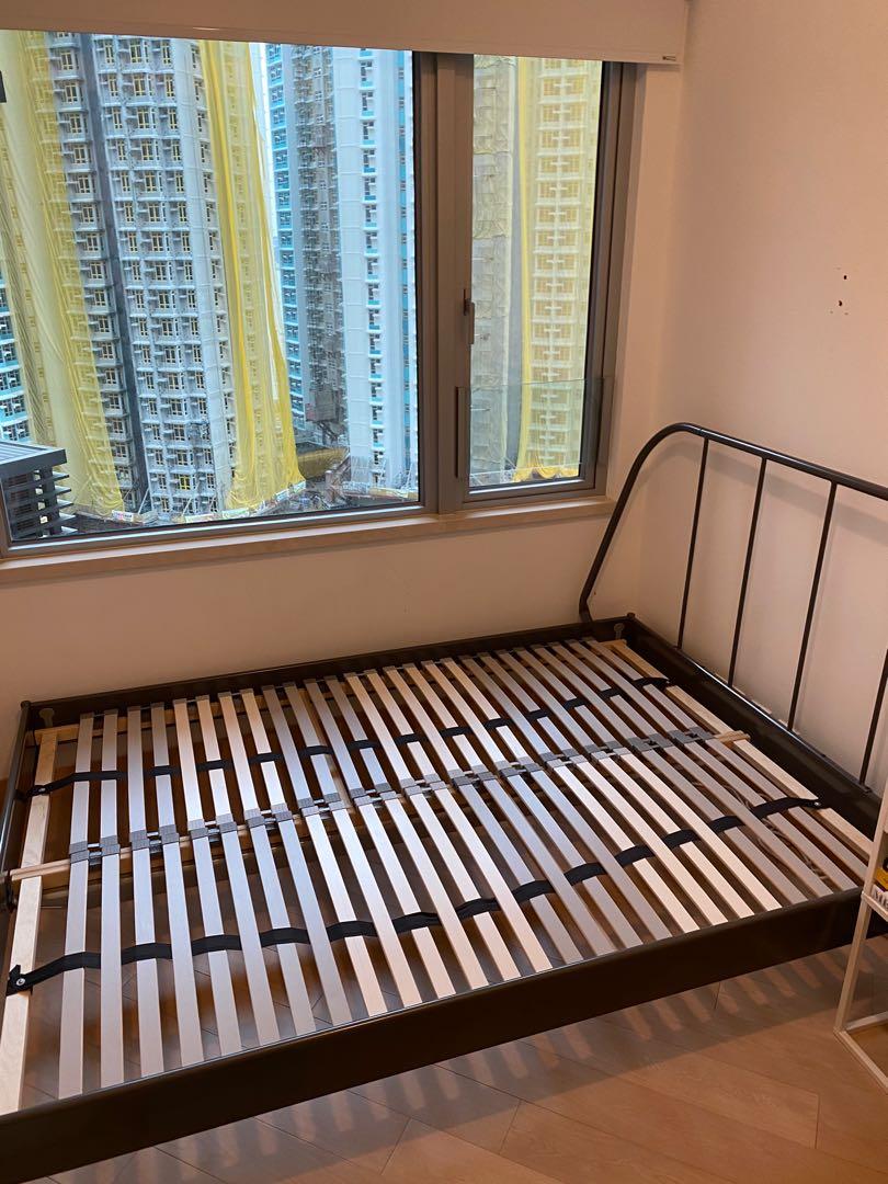 IKEA KOPARDAL Double Bed frame, 傢俬＆家居, 傢俬, 床架及床褥 on Carousell