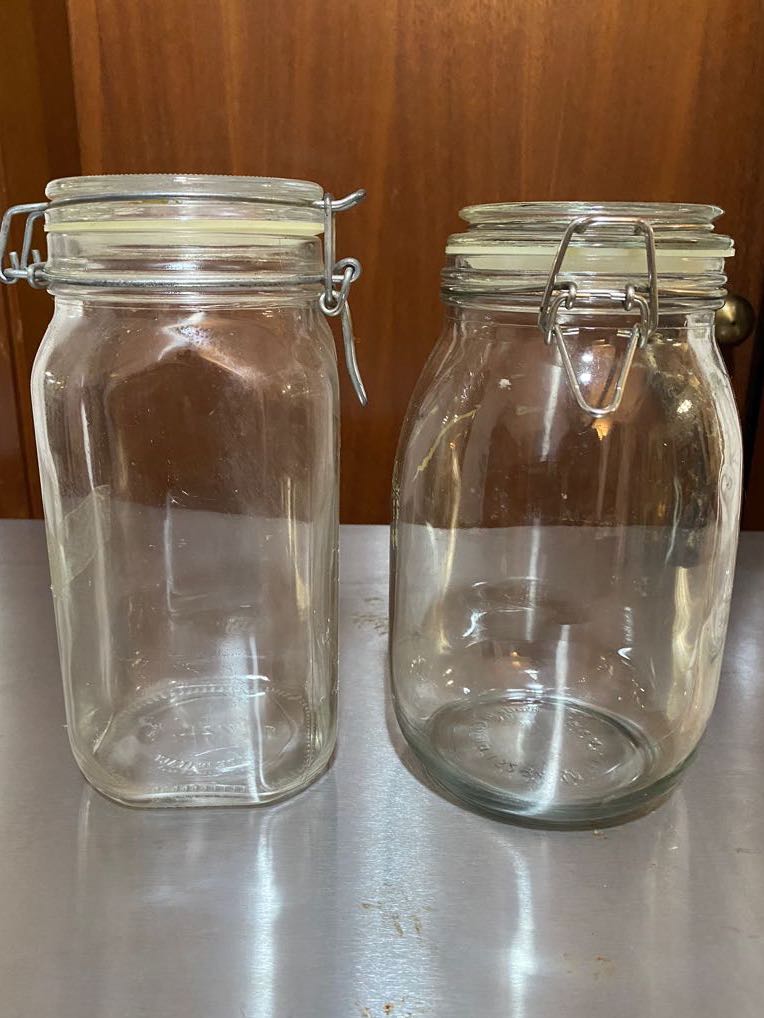 IKEA mason glass jars, 1.8 liters, Furniture & Home Living, Kitchenware
