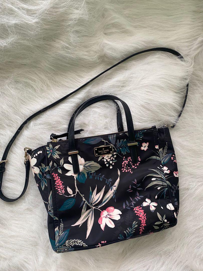 Kate Spade New York floral bag, Luxury, Bags & Wallets on Carousell