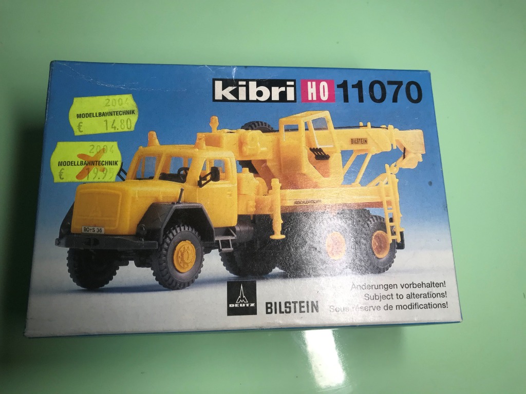 Maquette Kibri Magirus Deutz Bilstein Crane Truck 1:87 – Kit D’assemblage Vintage