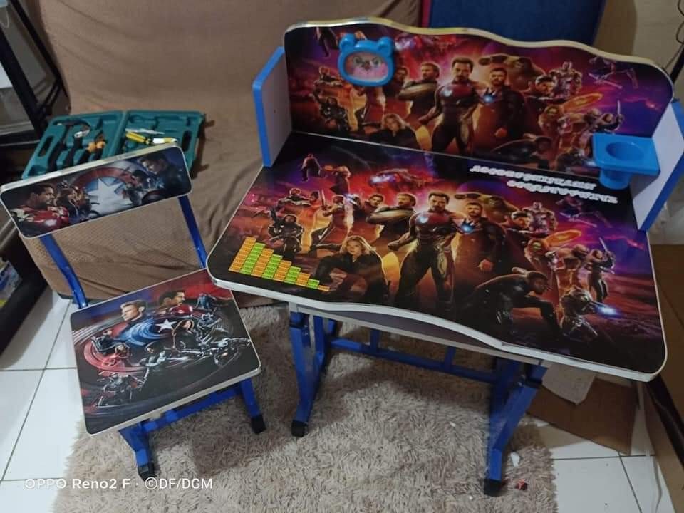 Kids Boys Avengers Table and Chair Babies Kids Baby Nursery