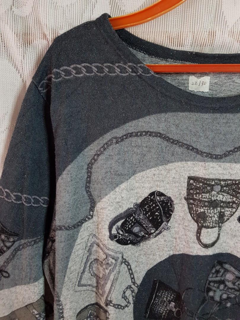 Knitwear basic pattern (Category: Blouses) located in Sungai Buloh. Submitted by xerynhuihui (Listing ID 1120931350, Image 3). Description: pattern design basic knitwear size L/ XL pit 22 labuh 30 material soft tak panas tak jarang condition nice no defect colour might differ due to lighting postage excluded.
