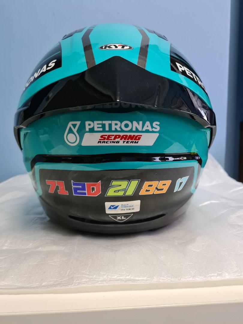 KYT NFJ Petronas Helmet (used), Motorcycles, Motorcycle Apparel on