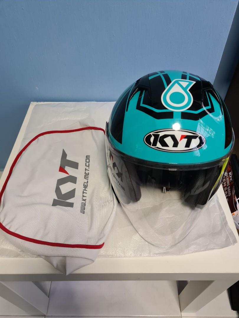 KYT NFJ Petronas Helmet (used), Motorcycles, Motorcycle Apparel on