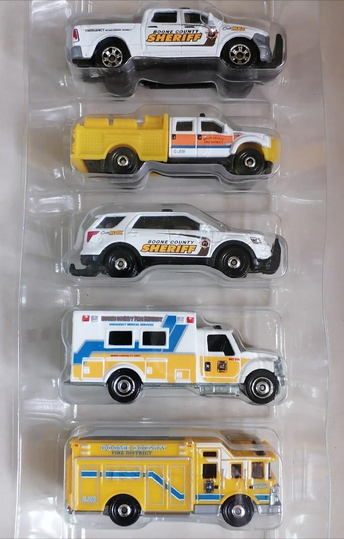 2021 Matchbox MBX Boone County Rescue International Workstar Ambulance 