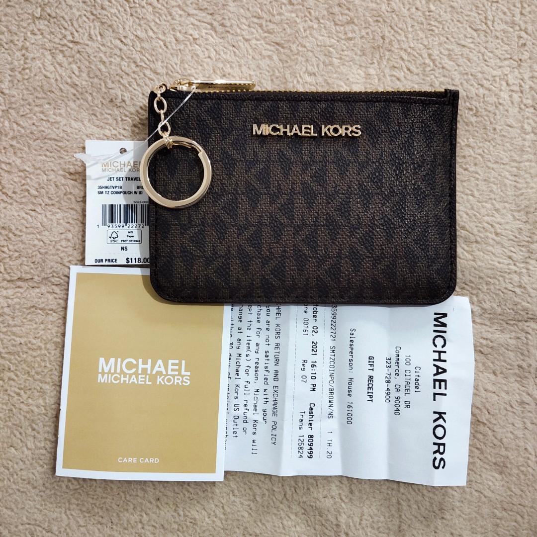 Michael Kors Jet Set Travel Small Top Zip Coin Pouch ID Holder, Women's  Fashion, Bags & Wallets, Wallets & Card holders on Carousell