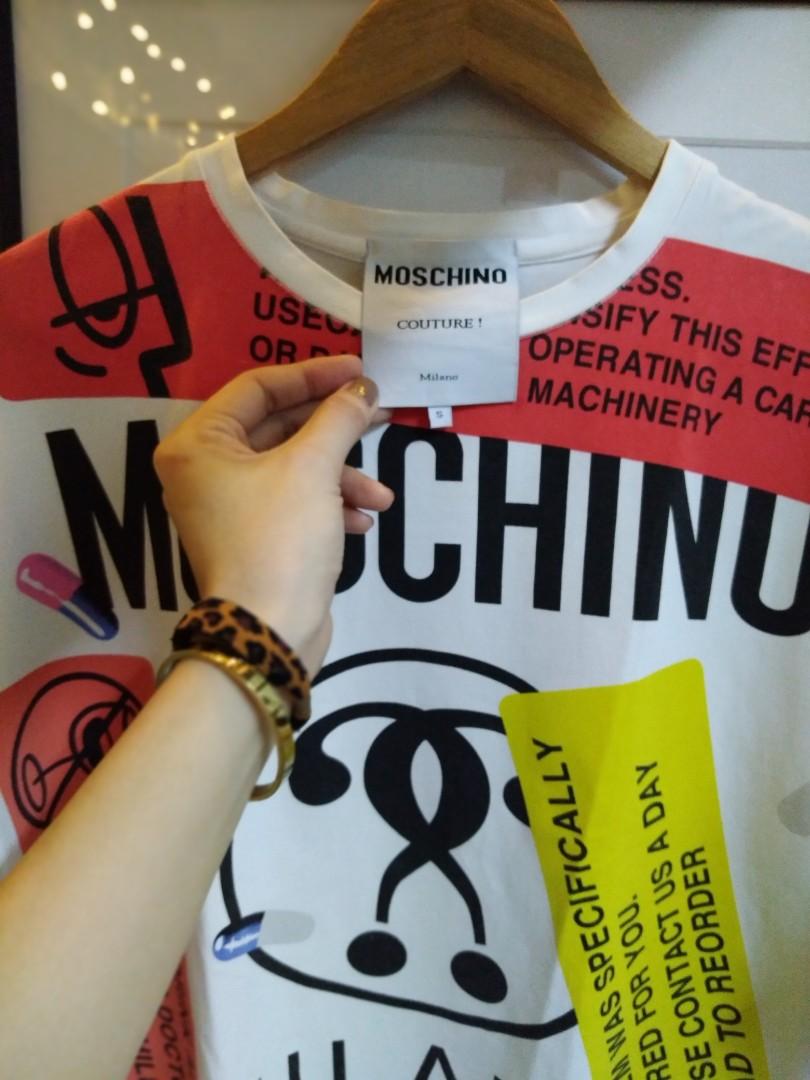 Moschino t shirt dress replica new arrivals