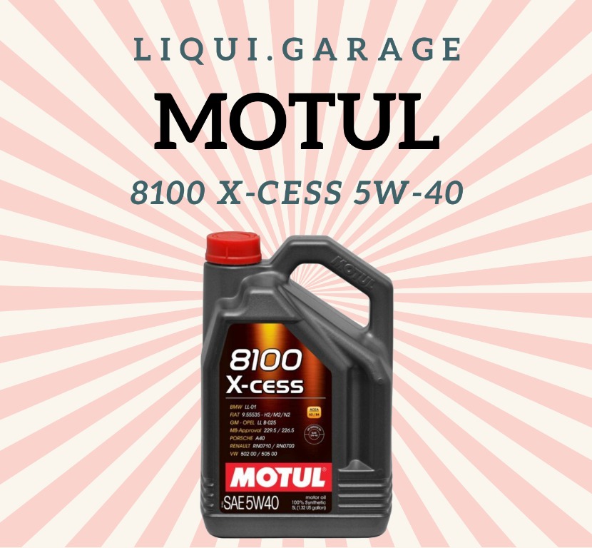 Motul 8100 X Cess 5w40 Engine Oil Car Accessories Accessories On Carousell