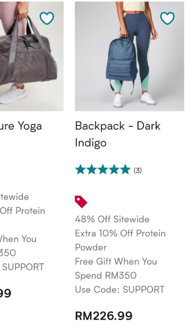 Myprotein backpack deals