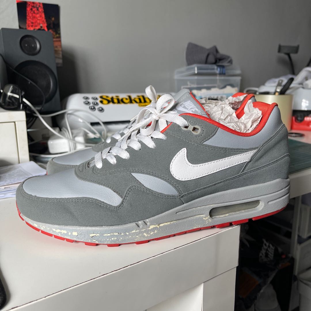 Bevægelig Afvist rester NIKE ID Nike Air Max 1 'Pigeon', Men's Fashion, Footwear, Sneakers on  Carousell