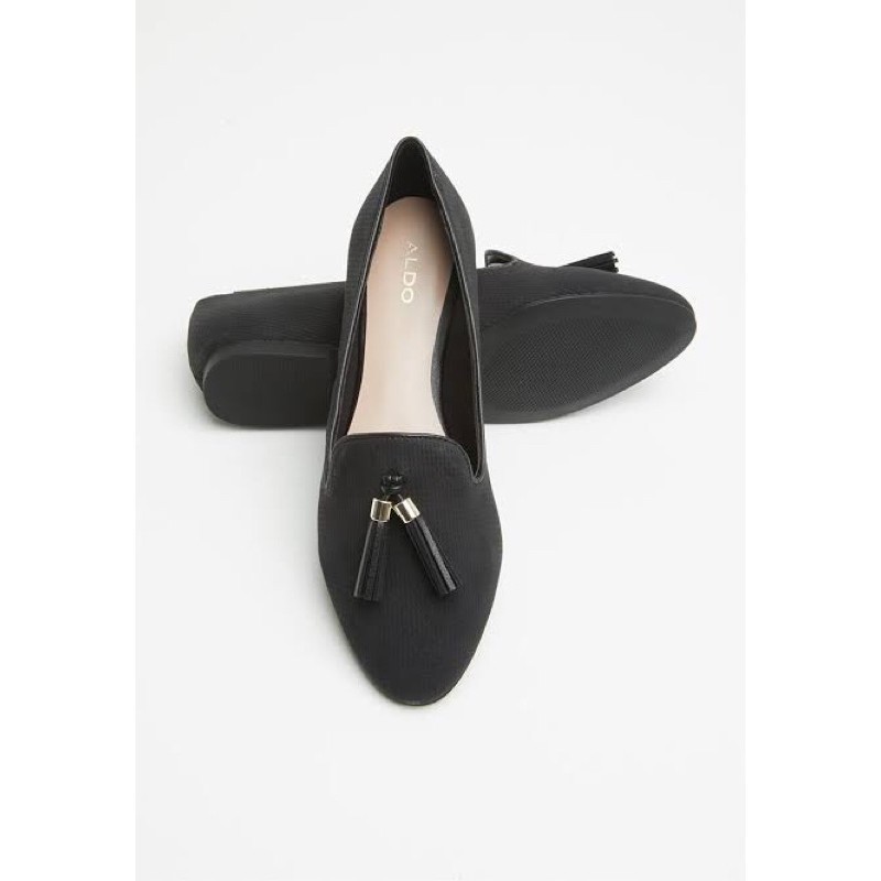 Original Aldo Black Loafers, Women's Fashion, Footwear, Flats & Sandals on Carousell