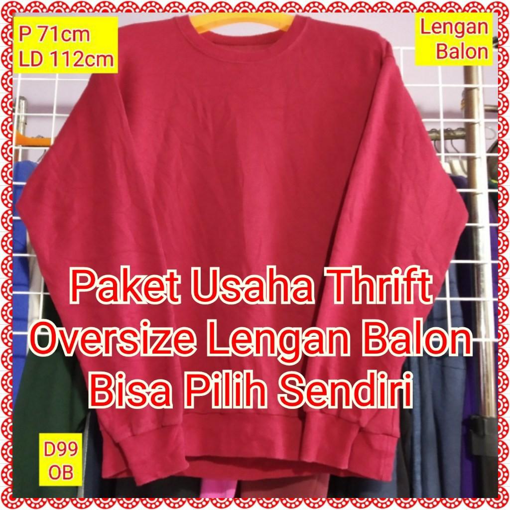 Paket usaha thrift sweater oversize top