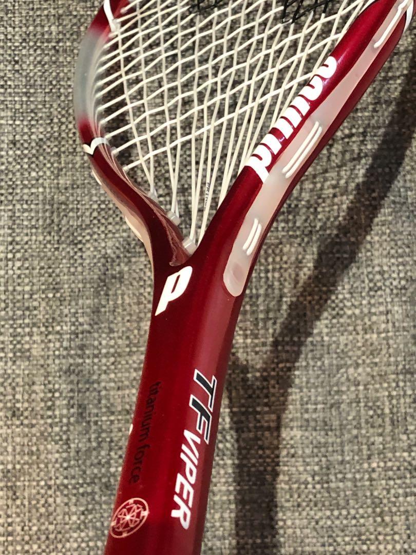 Prince Squash Racket NEW Grip Titanium TF Viper, Sports Equipment