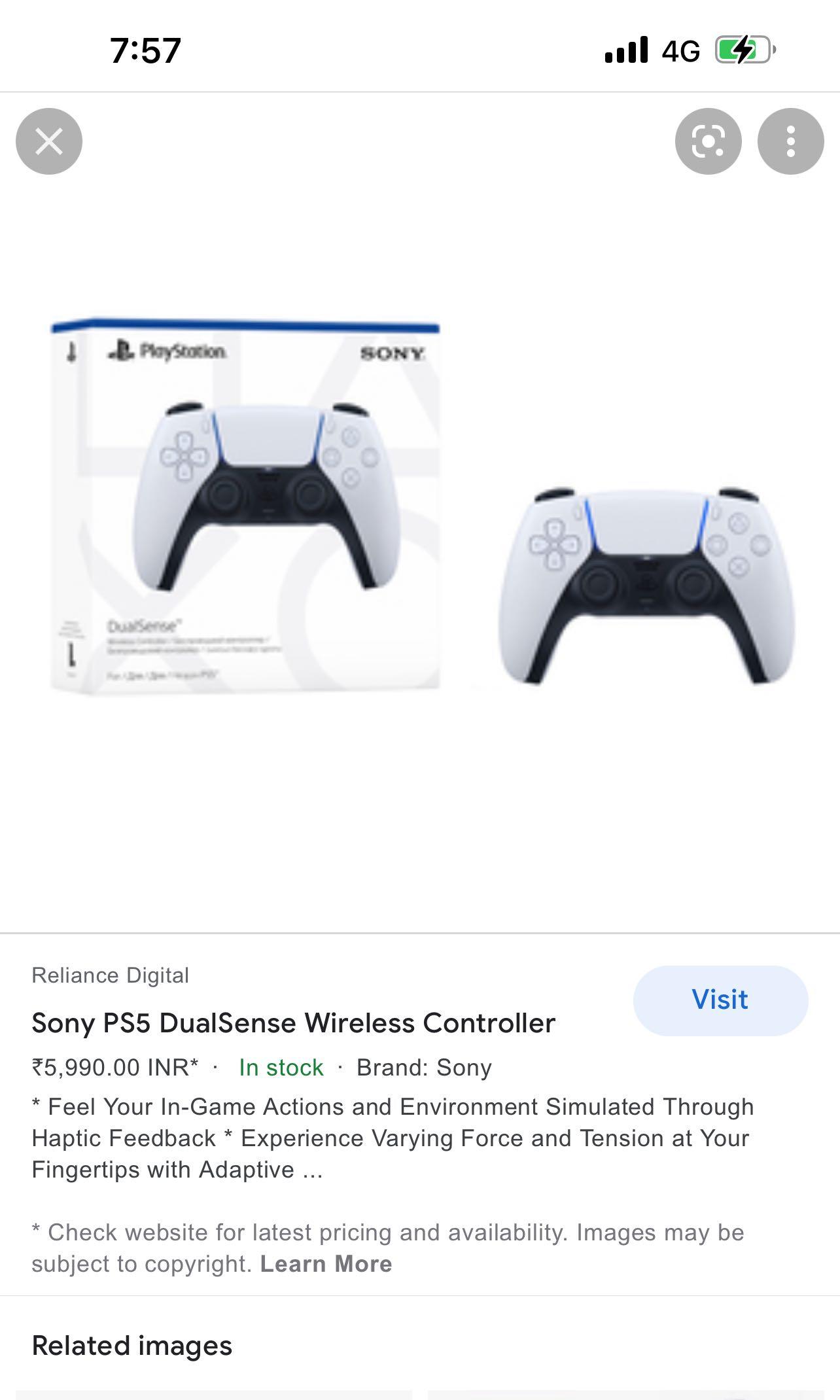 Buy Sony PS5 DualSense Wireless Controller at Reliance Digital