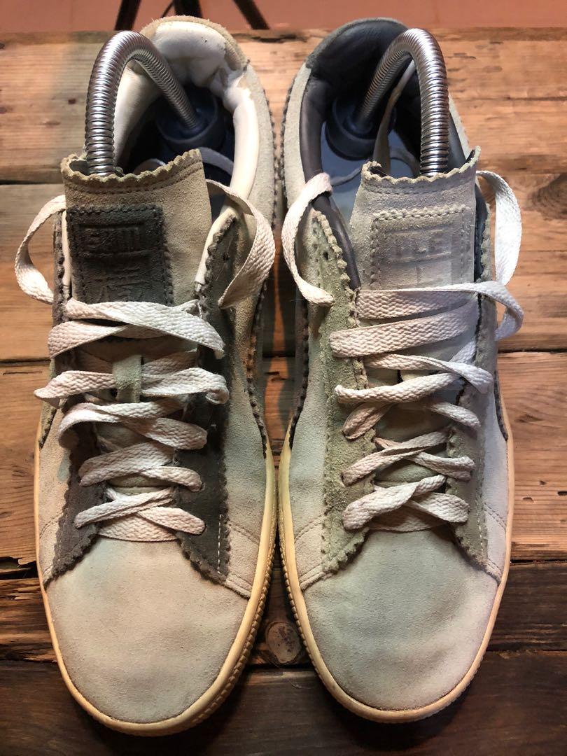puma suede exposed seams