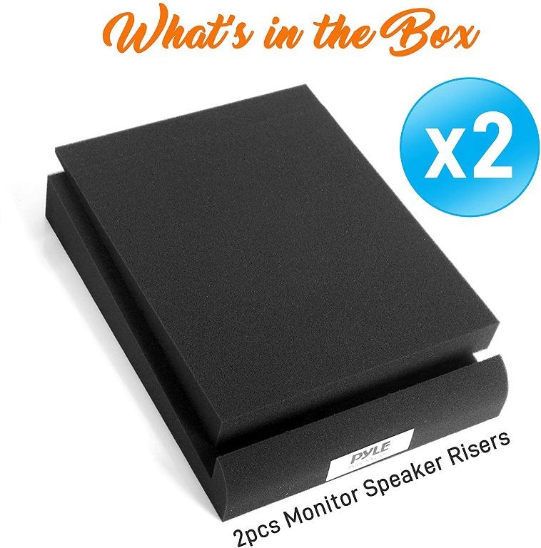 Pyle USA Sound Dampening Speaker Riser Foam Audio Acoustic Noise