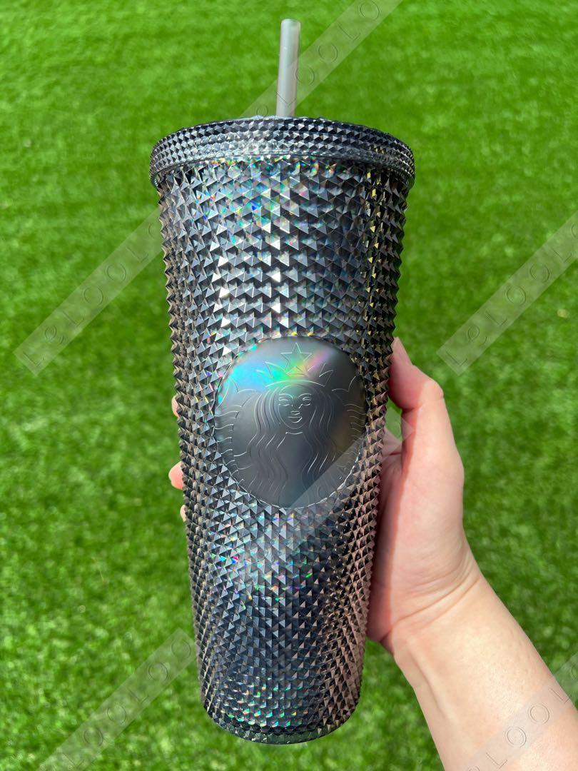 READY STOCK] Starbucks China Black Oil Slick Studded Cold Cup 710ml,  Furniture & Home Living, Kitchenware & Tableware, Water Bottles & Tumblers  on Carousell