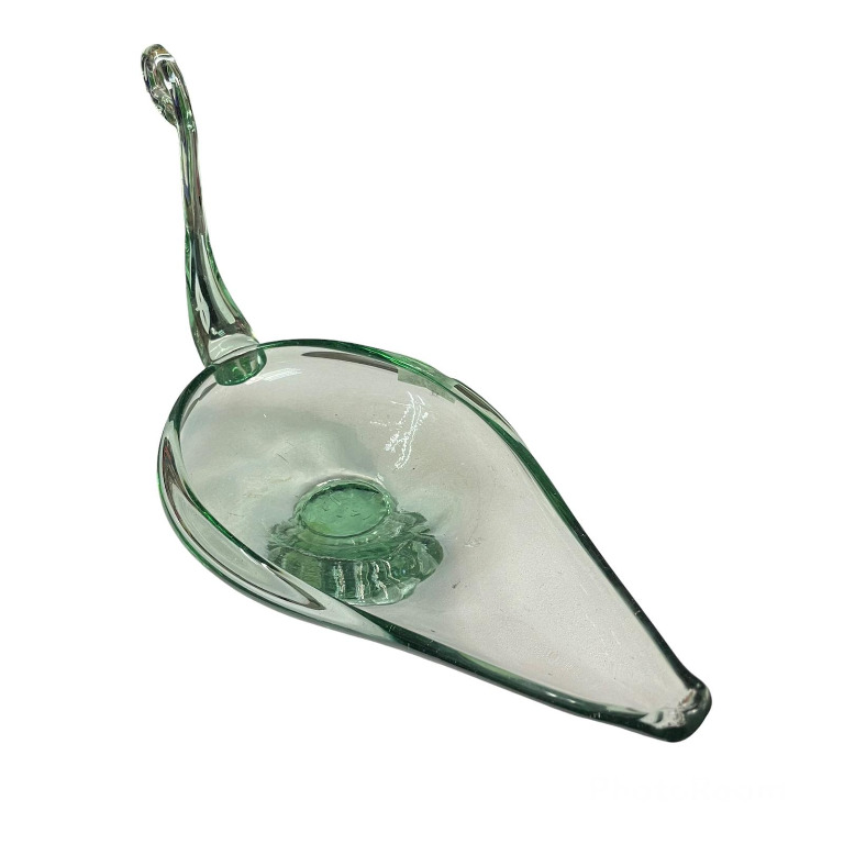 Recycled Glass Made in Spain Leaf shape serving Bowl, Furniture & Home