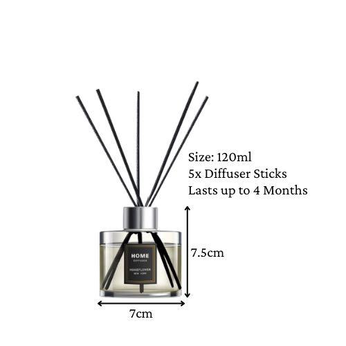 Reed Diffuser 120ml (Category: Other Home Decor) located in Kuala Lumpur. Submitted by joycelyn12 (Listing ID 1120927018, Image 2). Description: - 6 scents to choose from : Sage & Sea Salt, Lime Basil & Citrus, Wild Bluebell, Lavender, Lily, Cherry Blossom - What’s in the box? 120ml Reed diffuser x1, diffuser sticks x5 - Can last up to 4 months - Lowest price guaranteed.