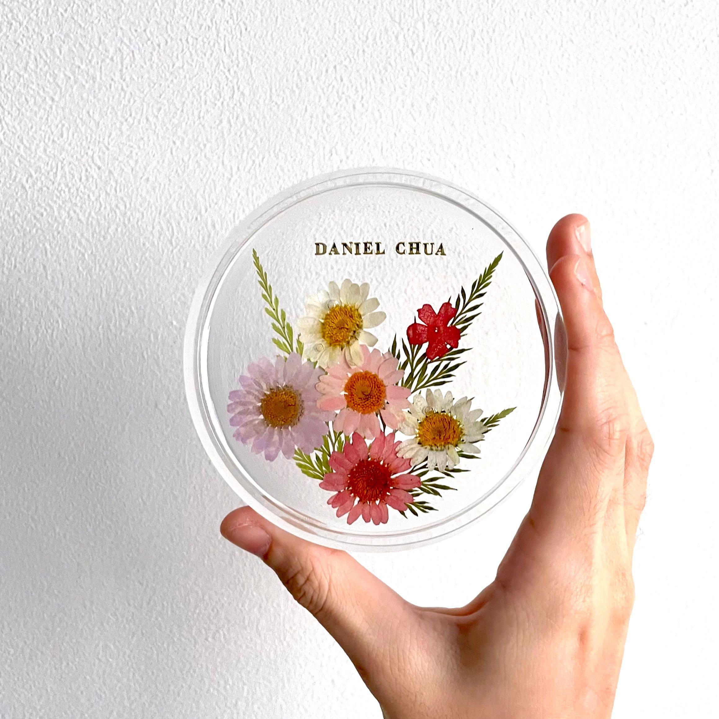 Resin Pressed Flower Coaster, Hobbies & Toys, Stationery & Craft